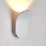 Myriellea | Modern Curved LED Wall Light with Brushed Metal Finish