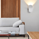 Myriellea | Modern Curved LED Wall Light with Brushed Metal Finish