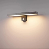Halven | IP65 Hardwired Outdoor Wall Light in Aluminium with Warm White LED, Wall Switch or Motion Sensor