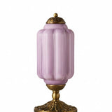 Averellea | Vintage Milk Glass Table Light with Bronze Base for Warm Ambient Lighting