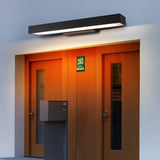Klyro | Outdoor Linear Wall Light with Motion Sensor, IP65, Black Stainless Steel, LED