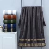 Melor | Cotton Terry Towel Set of Two with Hand Towel and Bath Towel for Bathroom
