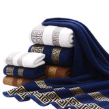 Melor | Cotton Terry Towel Set of Two with Hand Towel and Bath Towel for Bathroom