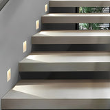 Velion | Minimalist Motion Sensor Recessed Wall Light with Integrated LED for Hallways & Stairs