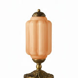 Averellea | Vintage Milk Glass Table Light with Bronze Base for Warm Ambient Lighting