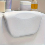 Eruo | Silicone Bath Pillow with Non-Slip Base and Ergonomic Curved Shape for Neck and Head Support