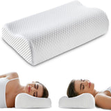 Beniro | Memory Foam Contour Pillow with Removable Cover and Dual Height for Bedroom Use