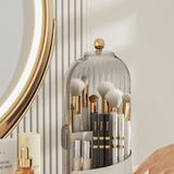 Delin | Rotating Acrylic Makeup Organiser with 360° Rotation and Multi-Level Storage for Vanity and Bathroom