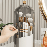 Delin | Rotating Acrylic Makeup Organiser with 360° Rotation and Multi-Level Storage for Vanity and Bathroom