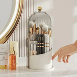 Delin | Rotating Acrylic Makeup Organiser with 360° Rotation and Multi-Level Storage for Vanity and Bathroom