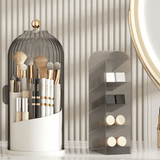 Delin | Rotating Acrylic Makeup Organiser with 360° Rotation and Multi-Level Storage for Vanity and Bathroom