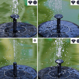 Melvior | Solar Garden Fountain Pump with 4 Spray Modes for Birdbath, Pond and Garden Water Feature