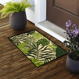 Senu | Monstera Leaf Microfibre Door Mat with Non-Slip Base for Entrance, Hallway and Kitchen