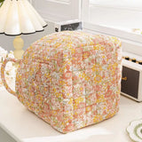 Loea | Country Style Floral Canvas Storage Basket for Clothing, Accessories and Bedroom Use