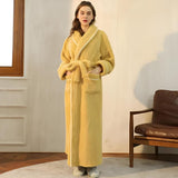 Belin | Flannel Bathrobe with Shawl Collar, Belt and Pockets for Bathroom and Relaxation at Home