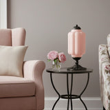 Averellea | Vintage Milk Glass Table Light with Bronze Base for Warm Ambient Lighting
