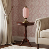 Averellea | Vintage Milk Glass Table Light with Bronze Base for Warm Ambient Lighting