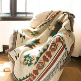 Orvain | Woven Bohemian Throw Blanket with Print Design in Three Sizes for Living Room and Bedroom