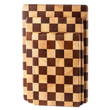 Melo | Acacia Wood Chopping Board with Checkerboard Pattern for Kitchen Prep and Food Serving