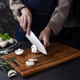 Palo | Solid Acacia Wood Chopping Board with Sculpted Handle for Kitchen and Dining Table Use