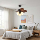 Novi | Ceiling Fan with Three-Light Milk White Shade and Full Spectrum LED, Remote Control