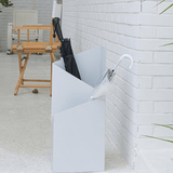 Lorene | Nordic Geometric Metal Umbrella Stand with Removable Drip Tray in Red, White and Black