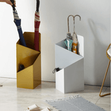 Lorene | Nordic Geometric Metal Umbrella Stand with Removable Drip Tray in Red, White and Black