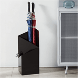 Lorene | Nordic Geometric Metal Umbrella Stand with Removable Drip Tray in Red, White and Black