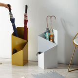 Lorene | Nordic Geometric Metal Umbrella Stand with Removable Drip Tray in Red, White and Black