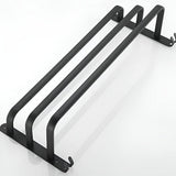 Loran | Matte Black Aluminium Wall-Mounted Towel Rack with Three Bars for Bathroom and Laundry Room