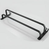 Loran | Matte Black Aluminium Wall-Mounted Towel Rack with Three Bars for Bathroom and Laundry Room