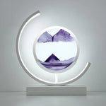 LED Sand Art Table Lamp with Circular Frame 10