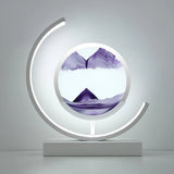 LED Sand Art Table Lamp with Circular Frame 10