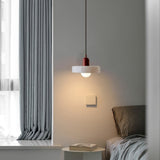 Bauhaus Glass Pendant Light with Ring Shade 10