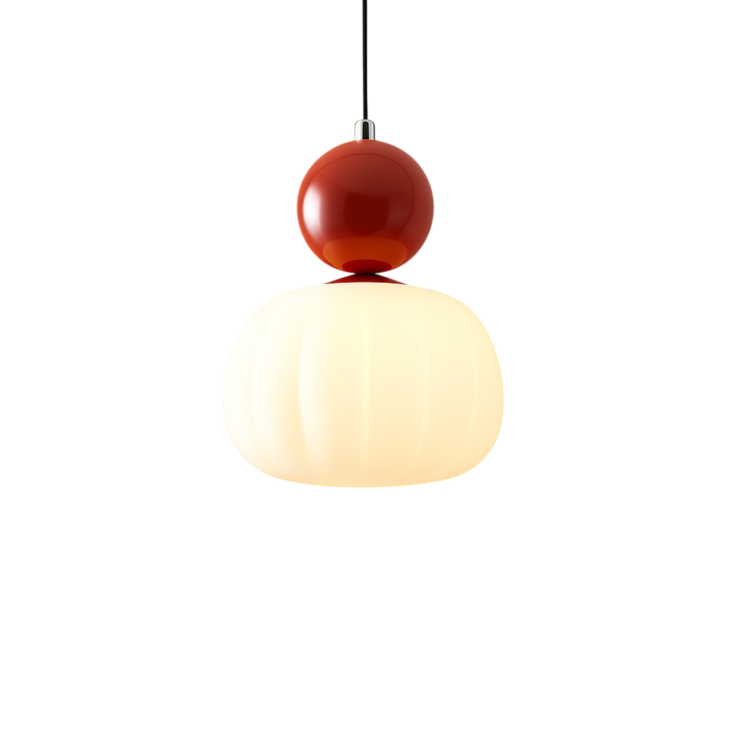 Art Deco Pendant Light with Color Accent 10