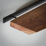 Acacia Wood Wall Shelf with Industrial Design 10