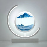 LED Sand Art Table Lamp with Circular Frame 11