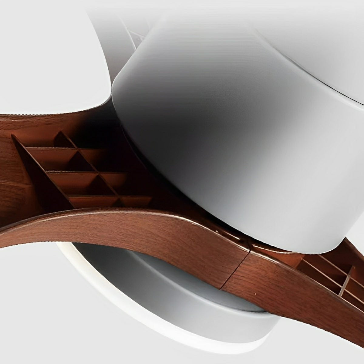 Minimalist Ceiling Fan Light with Wooden Blades 11