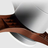 Minimalist Ceiling Fan Light with Wooden Blades 11