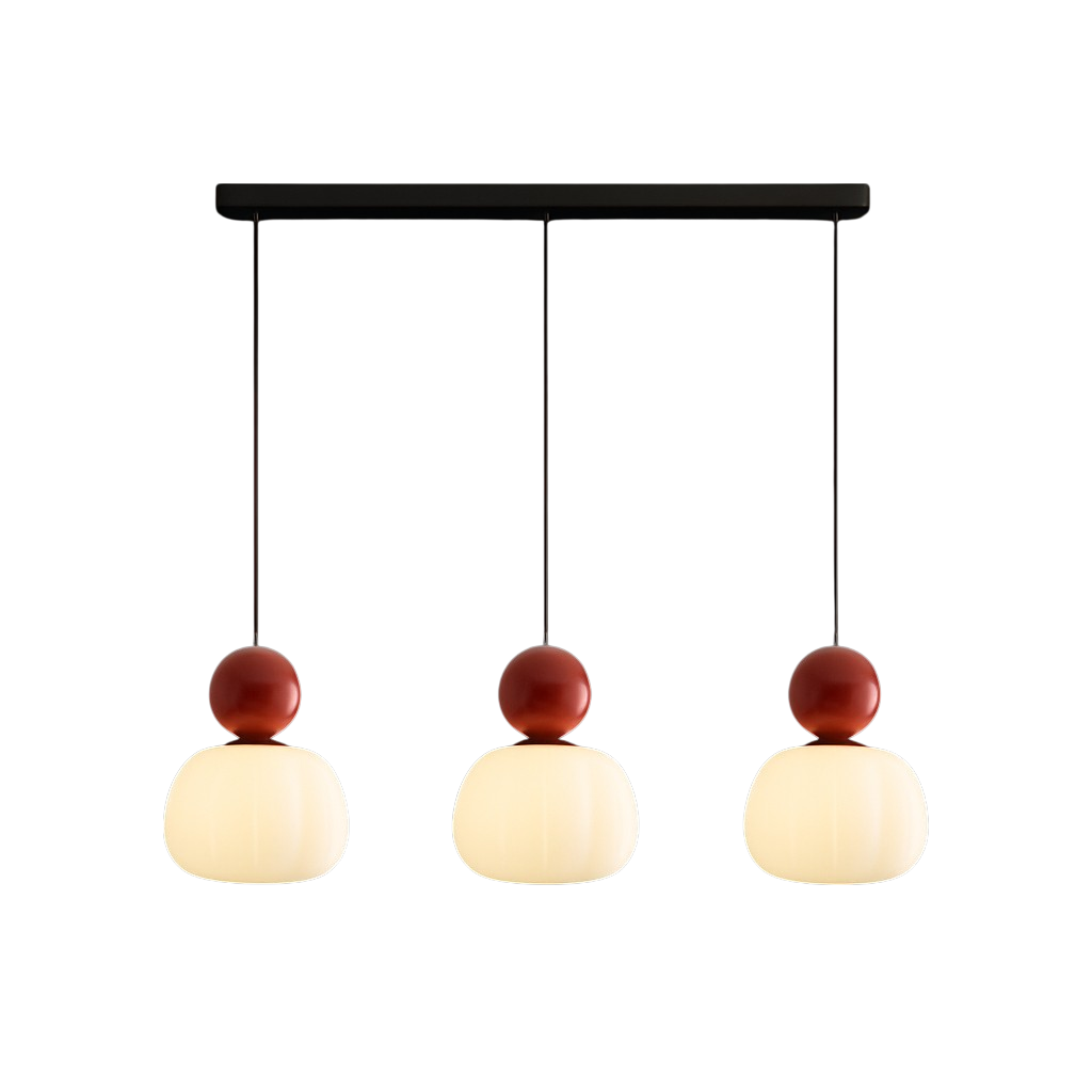 Art Deco Pendant Light with Color Accent 11