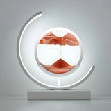 LED Sand Art Table Lamp with Circular Frame 12