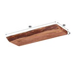 Acacia Wood Wall Shelf with Industrial Design 12