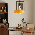 Bauhaus Glass Pendant Light with Ring Shade 12