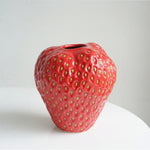 Strawberry Ceramic Vase for Table Decor 12