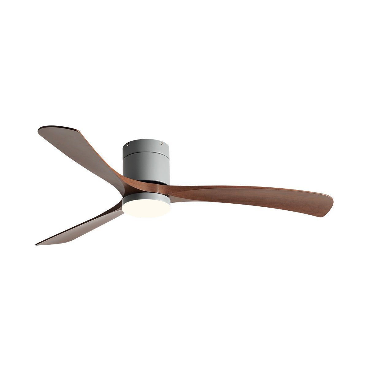 Minimalist Ceiling Fan Light with Wooden Blades 12