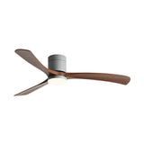 Minimalist Ceiling Fan Light with Wooden Blades 12