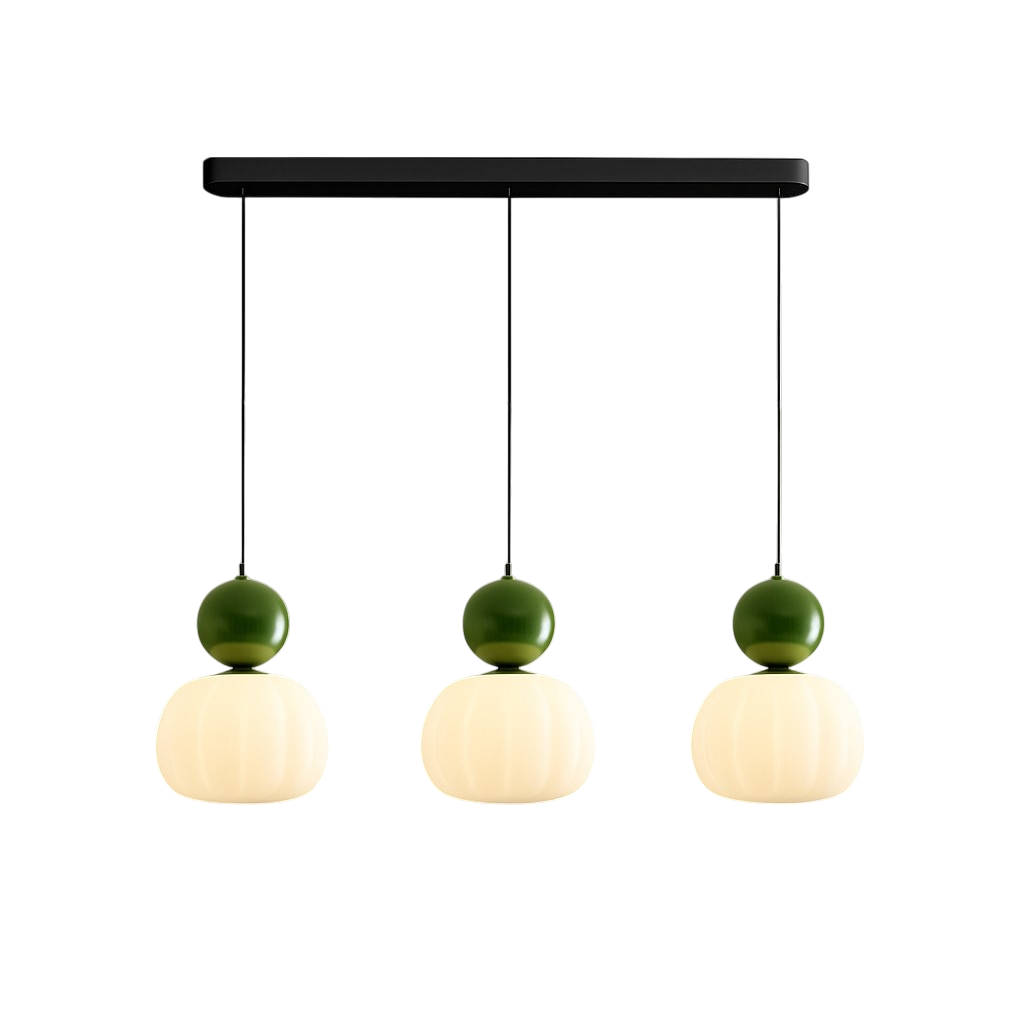 Art Deco Pendant Light with Color Accent 12