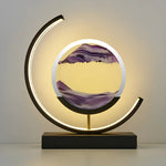 LED Sand Art Table Lamp with Circular Frame 13