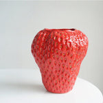 Strawberry Ceramic Vase for Table Decor 13