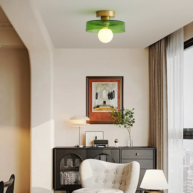 Minimalist Ceiling Light with Round Shade 14